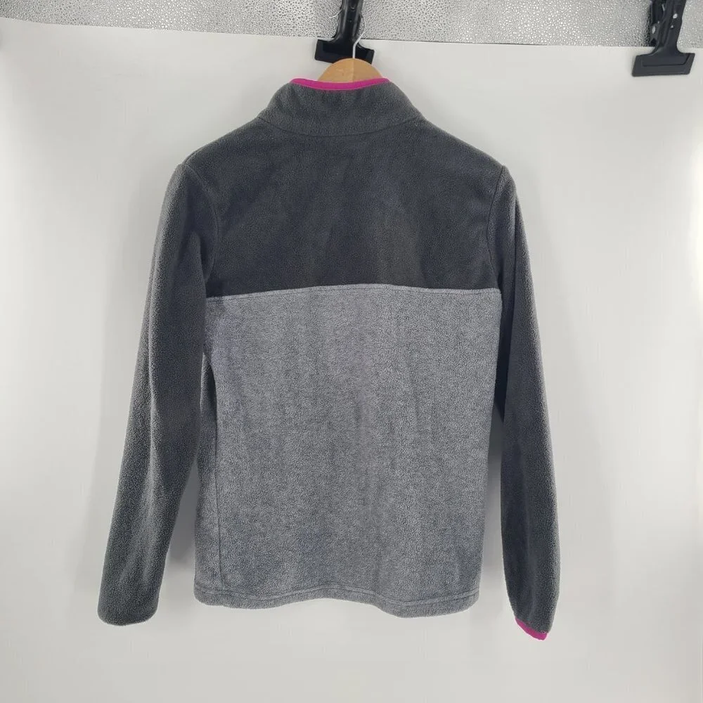 Columbia Women's Benton Springs Half‎ Snap Pullover Medium Gray Mock neck Fleece